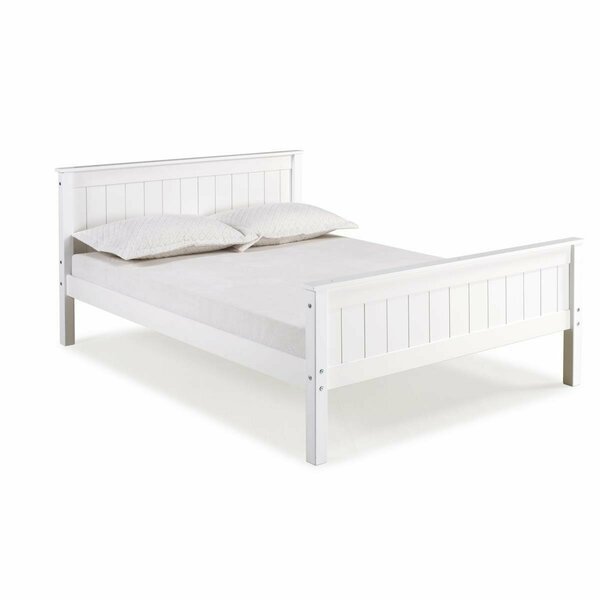Kd Cama De Bebe Harmony Full Size Wood Platform Bed White KD3236240